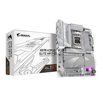 GIGABYTE X870 AORUS ELITE WIFI7 ICE Motherboard - Supports AMD Ryzen 9000 CPUs, 16+2+2 Phases Digital VRM, up to 8200MHz DDR5 (OC), 3xPCIe 5.0 + 1xPCIe 4.0, Wi-Fi 7, 2.5GbE LAN, USB 4