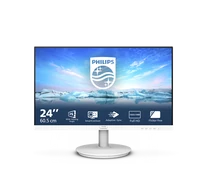 PHILIPS IPS monitor 23.8" 241V8AW, 1920x1080, 16:9, 250cd/m2, 4ms, VGA/HDMI, hangszóró, fehér