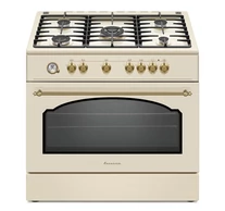 Ravanson Retro KWGE–90ARC gas and electric cooker (cream)