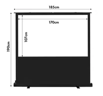 Maclean MC-212 Portable Projection Screen, Compact, Floor, 80", 16:10