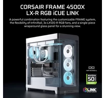 Corsair 4500X LX-R RGB Tempered Glass Mid-Tower, White Midi Tower
