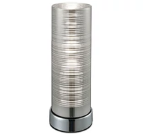 REALITY Jaron table lamp chrome Size:30*11*11cm 1xE27 40W bulb excl. Glass chrome galvanized  - REAL-524201-06