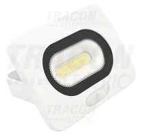 SMD fényvető mozgásérzékelővel, fehér  10W, 4000K, IP65, 220-240V AC, 800lm, 110°, 3-10m, EEI=G