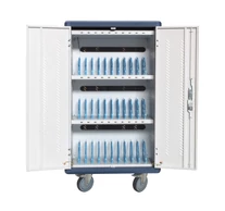 Techly I-CABINET-30DUTY portable device management cart/cabinet White, Blue