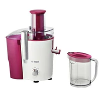 Bosch MES25C0 juice maker Centrifugal juicer 700 W Cherry (fruit), Transparent, White