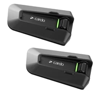 Cardo PT200101 motorcycle intercom 2 channels 1600 m Black