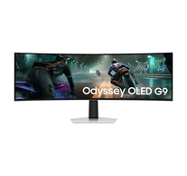 SAMSUNG Ívelt Gaming 144Hz OLED monitor 49" G91SD, 5120x1440, 32:9, 250cd/m2, 0.03ms, HDMI/Micro HDMI/DP