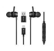 SANDBERG Fülhallgató, USB-C/A In-Earset with Line-Mic