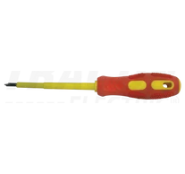 Csavarhúzó, csillag-kombi, 1000V-ra sziget.,sárga-piros nyél  AC 1000V, 6x150mm