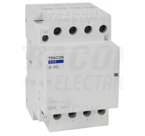 Installációs kontaktor  230V AC, 50Hz, 3 Mod, 4×NO, AC1/AC7a, 40A
