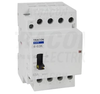 Installációs kontaktor  230V AC, 50Hz, 3 Mod, 4×NO, AC1/AC7a, 63A