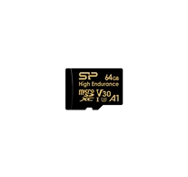 SILICON POWER Memóriakártya MicroSDXC 64GGB CL10 UHS-I U3 V30 A1, Golden Series High Endurance