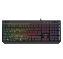 SILVERLINE gamer vezetékes billentyűzet, RGB világítás, HU