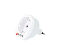 Utazó Adapter Europe-to-Switzerland Földelt