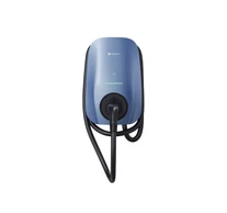 Solplanet EV AC töltőállomás, SOL22H-WP1 Morandi Blue, 3 fázis, max. töltési teljesítmény 22kW, NFC kommunikáció, WIFI + Bluethooth + RS485, 3x RFID kártya, 2-es típusú csatlakozó (IEC62196-2) 5 m kábellel, súly 5,1 kg, 2 év garancia