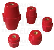 Támszigetelő, piros  H=76mm, M10