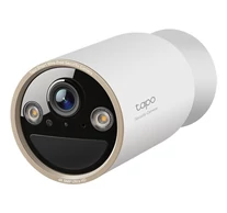 TP-Link Tapo Wire-Free Indoor/Outdoor Security Camera SPEC:4K UHD (3840x2160), H.265/H.264 Supported, 16x UHD Digital Zoom, 2.4/5 GHz Dual Band Wi-Fi, 10000mAh Rechargeable Lithium-ion Battery