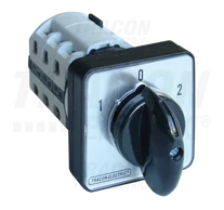 Közvetlen irányváltó motorkapcsoló, 1-0-2  400V, 50Hz, 25A, 7,5kW, 48×48mm