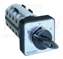 Közvetlen Y-D motorkapcsoló  400V, 50Hz, 20A, 5,5kW, 48×48mm