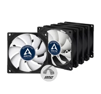 ARCTIC F8 PWM PST - 80 mm PWM PST Case Ventilátor Számítógépház 8 cm Fekete, Fehér 5 db