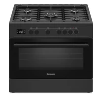 Ravanson KWGE-K90 Cheff Modern Black gas and electric cooker (black)