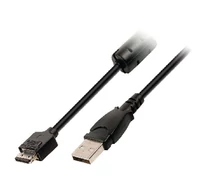 USB 2.0 Kábel USB A Dugó - Canon 12 Pólusú Dugasz 2.00 m Fekete