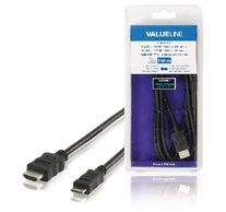 Nagy Sebességű Hdmi Kábel Ethernettel HDMI Csatlakozó - HDMI Mini Dugasz 2.00 m Fekete