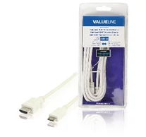 Nagy Sebességű Hdmi Kábel Ethernettel HDMI Csatlakozó - HDMI Mini Dugasz 2.00 m Fehér