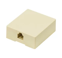 Telecom Csatlakozó RJ11 Aljzat Elefántcsont