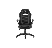 WHITE SHARK NYX-B NYX gamer szék, fekete, puha nyak, fej és hát párnák, lélegzó felület, 120 kg - ig