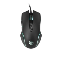 WHITE SHARK GM-5003 AZARAH gaming egér, fekete, 6400dpi