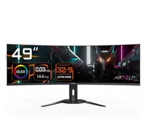 GIGABYTE CO49DQ OLED Curved Gaming Monitor - 5120x1440(DQHD), 1800R, 144Hz, 0.03ms, KVM, FreeSync Premium Pro, HDMI 2.1