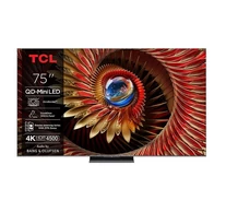 TCL 75C8K TV 190.5 cm (75") 4K Ultra HD Smart TV Wi-Fi 4500 cd/m² Black