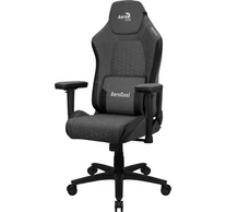 Aerocool CROWNASHBK, Ergonomic Gaming Chair, Adjustable Cushions, AeroWeave Technology, Black