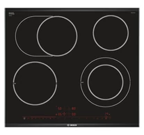 Bosch Serie 8 PKN675DP1D hob Black, Stainless steel Built-in Ceramic 4 zone(s)