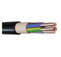 NYY-J 5x 10 RE fekete (0) 0,6/1kV erőátviteli kábel