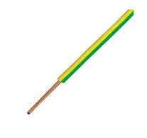 H07V-U 1x 1,5 zöld/sárga (100) 450/750V egyerű tömörvezeték (M-Cu, MCu)