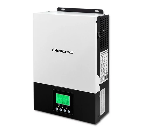 Napelemes inverter, Qoltec, hibrid, off-grid, 2.4 kW, 80A, MPPT, Sinus