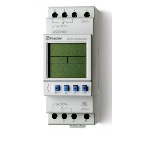 Elektr. kapcsolóóra, 2 váltóérintkező