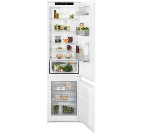 Electrolux LNS8FF19S beépíthető kombinált hűtő