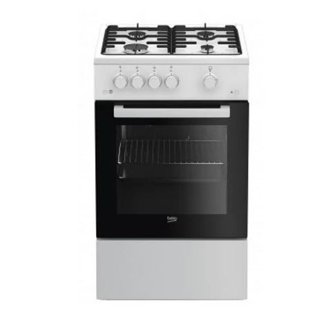 Beko FSG52020FW tűzhely Szabadon álló tűzhely Gáz fekete, fehér