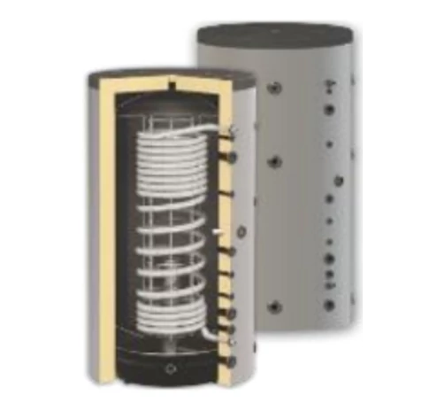 Sunsystem HYG B 500 fűtési puffer tartály rozsdamentes acél hőcserélővel HMV előállításhoz
