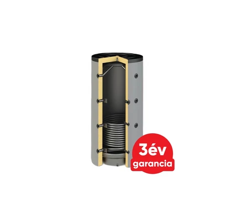 Sunsystem PBM R1 1000 fűtési puffer tartály szigeteléssel - 1 hőcserélővel
