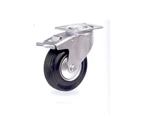 KERÉK GUMIS 125 MM FORGÓ-FÉKES I SP 13A-125