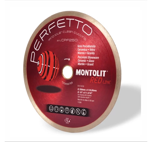 Montolit CPF200 PERFETTO vágókorong porcelán/kerámia/üveg/márvány/gránit O200 mm