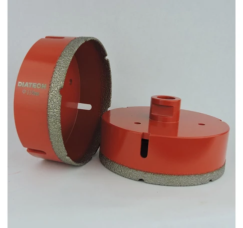 Diatech piros gyémántfúró 110mm M14 sarokcsiszolóhoz