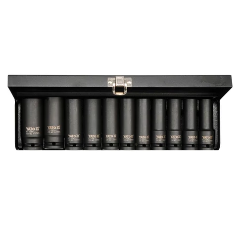 YATO Dugókulcs készlet gépi 1/2 col 11 részes hosszú 10-24 mm