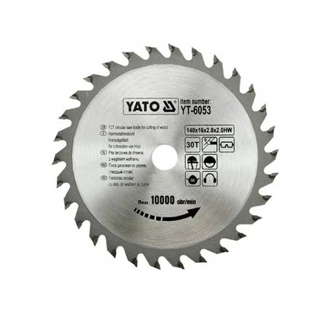 YATO Fűrésztárcsa fához 140/16/30