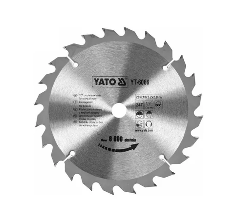 YATO Fűrésztárcsa fához 205/18/24