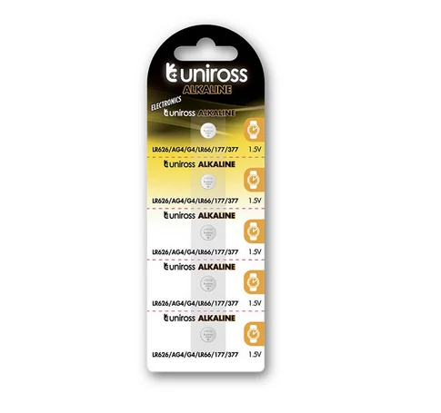 Uniross Alkáli Gombelem AG4/LR66 (1,5V) B10